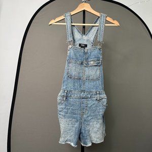 mossimo | overall jean shorts | size small